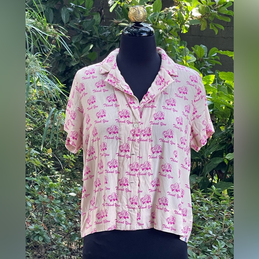 Kyle, the Tina Thank You button down top - size M